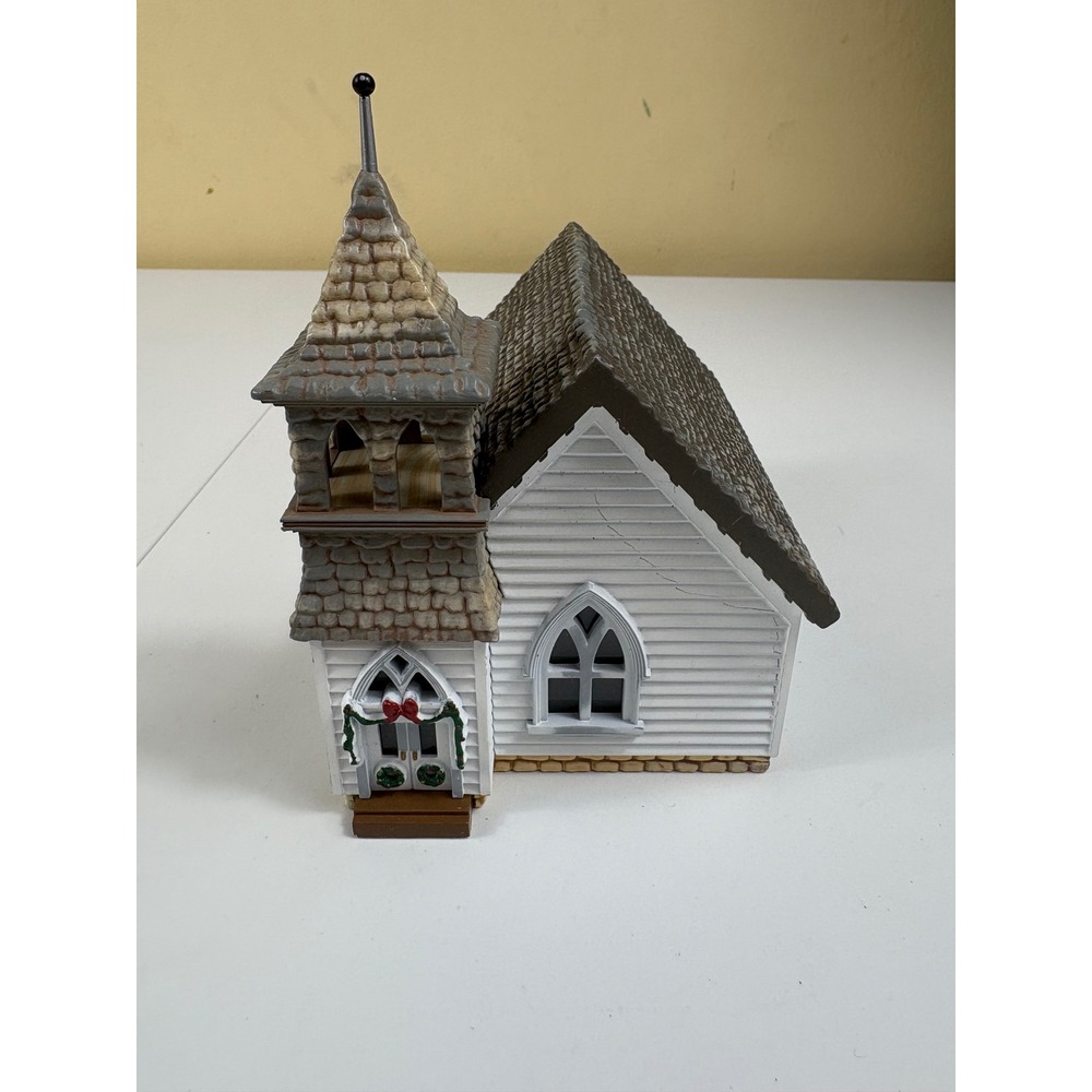Vintage Hallmark Country Church Resin Miniature 1994 Americana‎